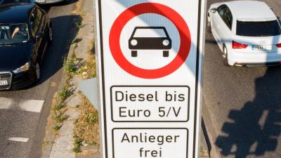Diesel-Fahrverbote werden erstmals kontrolliert