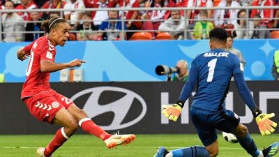 Dänemark bezwingt WM-Rückkehrer Peru