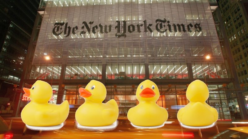 New York Times bei der Verbreitung von Fake News erwischt – Wie wird man eine Ente wieder los?