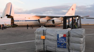 Gemeinsame Aktion mit Russland: Erste französische Hilfsgüter in syrischer Region Ost-Ghuta verteilt
