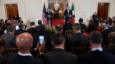 Donald Trump empfängt Italiens Regierungschef im Weißen Haus