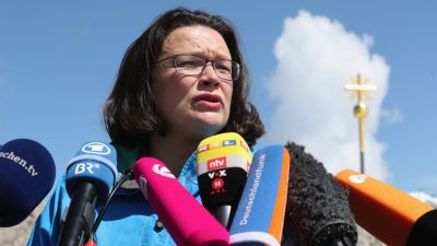 Nahles mahnt die SPD vor der Hessen-Wahl zur Besonnenheit