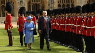 Queen empfängt US-Präsident Trump und First Lady Melania