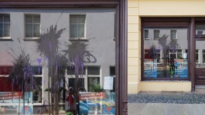 Cottbus: Farbanschlag auf AfD-Bürgerbüro – In Vorwoche bereits „FCK AFD“ an Häusern und Synagoge