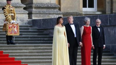 May empfängt Trump zu Galadinner in Blenheim Palace
