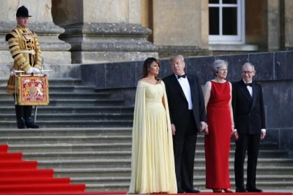May empfängt Trump zu Galadinner in Blenheim Palace