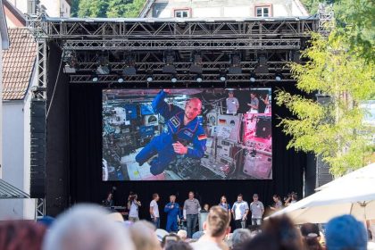 Zugeschaltet von der ISS: Heimatort feiert „Astro-Alex“