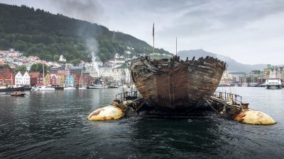Amundsens Segelschiff „Maud“ 100 Jahre nach Expeditionsbeginn in Norwegen zurück