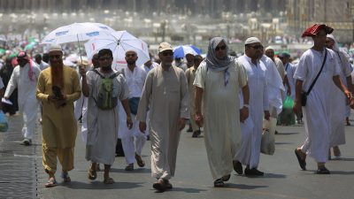 Zwei Millionen Pilger beginnen muslimische Pilgerfahrt Hadsch