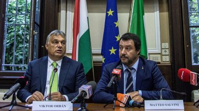 Orban und Salvini planen eine Allianz der Anti-Einwanderungs-Parteien in Europa