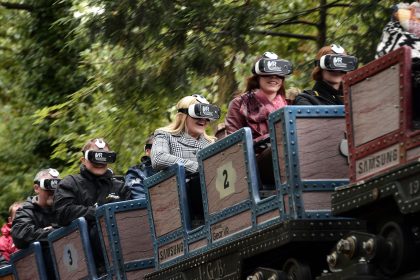 Schwebebahnen im Europapark Rust zusammengestoßen