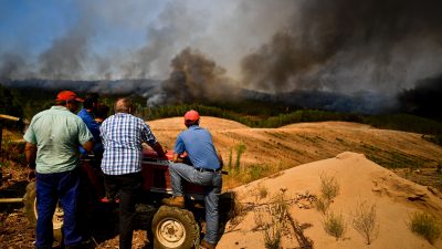 Flächenbrand im Süden von Portugal ausgebrochen