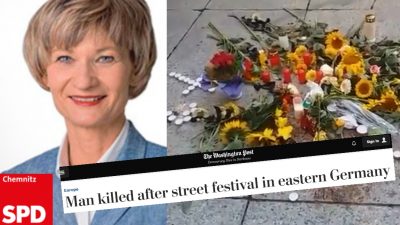 Chemnitzer OB Ludwig: Demonstranten wollten Stadtfest stören – Washington Post: „Man killed after street festival in eastern Germany“