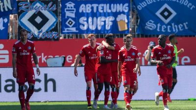 HSV mit erstem Sieg – Magdeburg holt Punkt in Aue