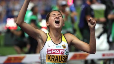 Hindernisläuferin Krause gewinnt ihr zweites EM-Gold