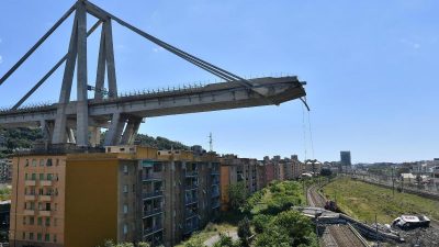 Genua gedenkt der Opfer des Brücken-Einsturzes vor einem Monat