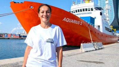 Aktivisten des NGO-Schiffs „Aquarius“ hoffen auf „Schub“ durch Merkel und Macron