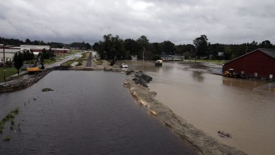 „Florence“ drückt Flut in den Südosten der USA – Auch 150 km im Landesinneren sind Städte überflutet