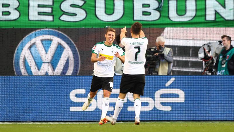 Hazard und Herrmann freuen sich. Foto: Martin Rose/Bongarts/Getty Images