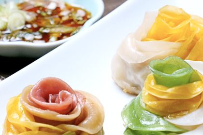 Gefüllte Teigröschen Asia Style