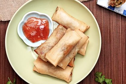 Bacon-Frühlingsrolle