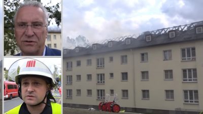 Innenminister Herrmann: Brandursache unklar, Kriminalpolizei ermittelt – Millionen-Schaden nach Feuer in Bamberger „Ankerzentrum“