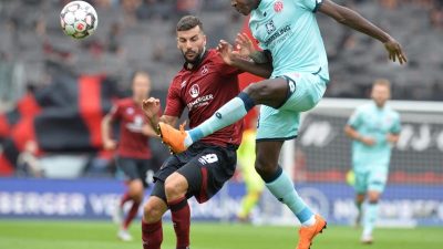 1. FC Nürnberg holt gegen Mainz Punkt bei Heim-Comeback