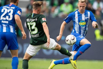 Wolfsburg und Hertha mit turbulentem Unentschieden