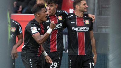 Erster Saisonsieg: Leverkusen und Herrlich atmen auf