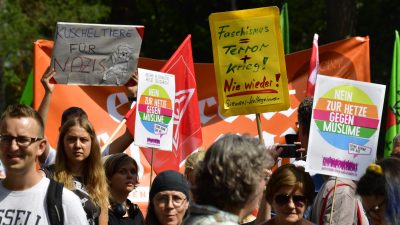 Großdemonstration für offene Gesellschaft in Berlin – Veranstalter meldeten 242.000 Teilnehmer 