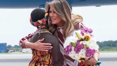 First Lady Melania Trump zum Auftakt von Afrika-Reise in Ghana angekommen