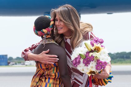 First Lady Melania Trump zum Auftakt von Afrika-Reise in Ghana angekommen