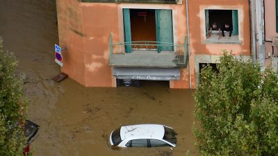 Starkregen und Überschwemmungen: Mindestens elf Tote in Südfrankreich