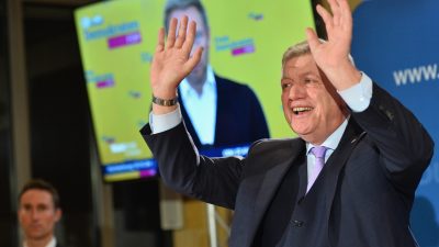 Bouffier gewinnt Wahlkreis in Gießen direkt gegen Schäfer-Gümbel