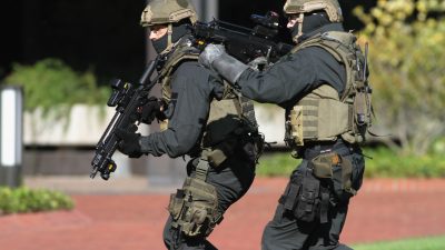 Sondereinsatz im Raum Mannheim: Drei Festnahmen und eine vollautomatische Waffe