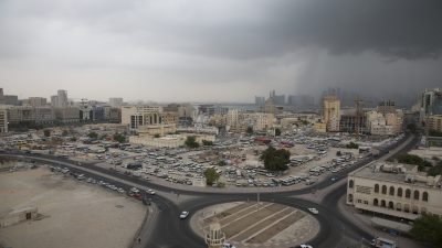Überschwemmungen nach heftigen Regenfällen in Katar