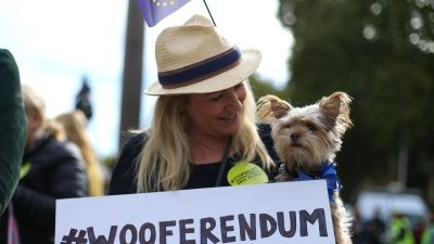 Tierisches Wooferendum gegen den Brexit