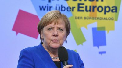 Merkel warnt bei Bürgerdialog vor Hass und Neid auf Migranten