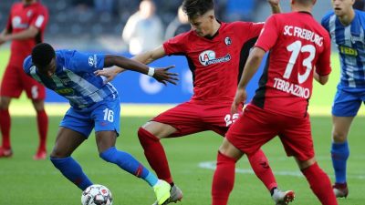 Hertha verpasst Sprung nach oben: Nur 1:1 gegen Freiburg