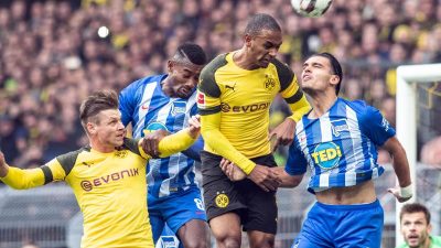 Dämpfer für Tabellenführer Dortmund – 2:2 gegen Hertha BSC