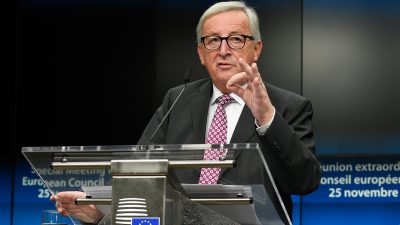 Juncker fordert britisches Parlament zur Billigung des Brexit-Abkommens auf – Nachverhandlungen ausgeschlossen