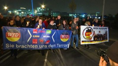 In Berlin fand heute ein „Trauermarsch für die Toten von Politik!“ doch noch statt