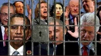 „Hochverrat“: Trump schickt Obama, Comey und die Clintons hinter Gitter – per Twitter-Fotomontage