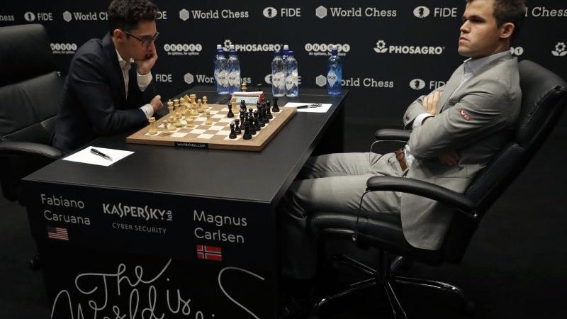 Ereignisloses Remis in der dritten Partie der Schach-WM