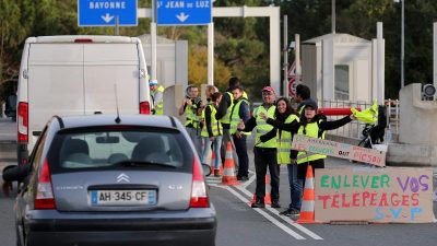 Polizei baut Protestposten der „Gelbwesten“ an Frankreichs Straßen ab