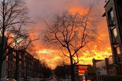 Hamburger hielt Abendrot für Brand und rief die Feuerwehr
