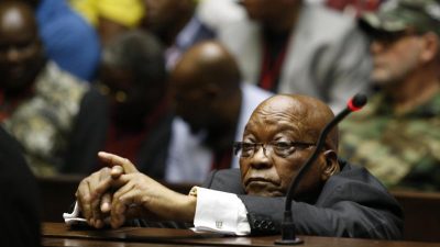 Südafrikas Ex-Präsident Zuma tritt 15-monatige Haftstrafe an