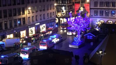 Schießerei in Straßburger Innenstadt – Vier Tote und elf Verletzte