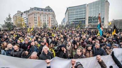 Brüssel: Protest gegen UN-Migrationspakt in Belgiens Hauptstadt