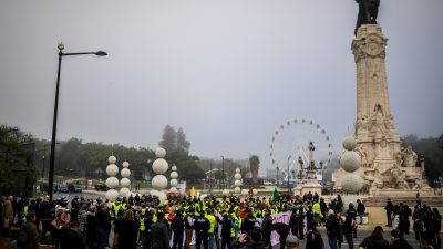 Lissabon und Dublin: Proteste der „Gelbwesten“ vor Ort